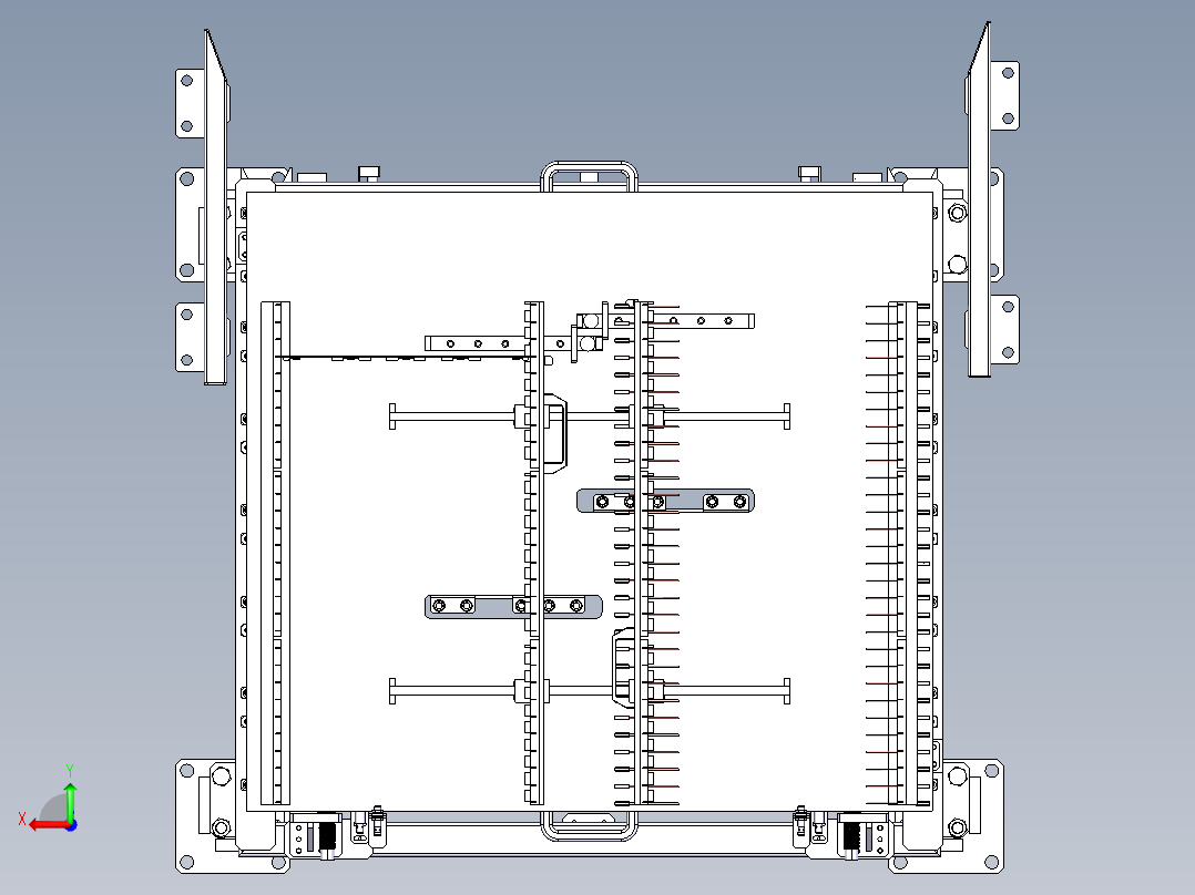 侧板定位工装储存台后视图