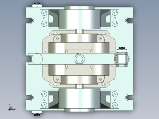 减速箱体镗床夹具含三维二维说明书前视缩略图