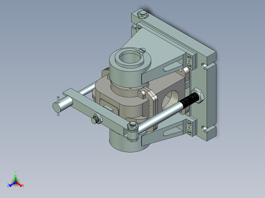 减速箱体镗床夹具含三维二维说明书正等轴测图