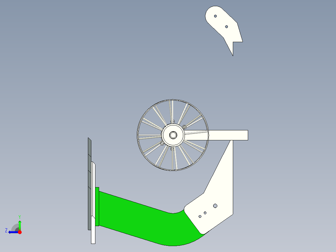 红薯 木薯 山药块茎收获机tuber-harvester-INVENTOR右视图