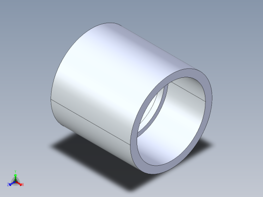聚氯乙烯配件10-Sch80_Coupling_SxS_829-030 _3in正等轴测缩略图
