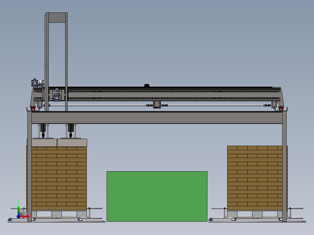2023.02月-岩棉传输搬运传输辅助设备sw20可编辑前视图