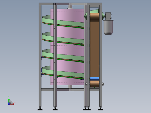 网带螺旋机sw16可编辑前视缩略图