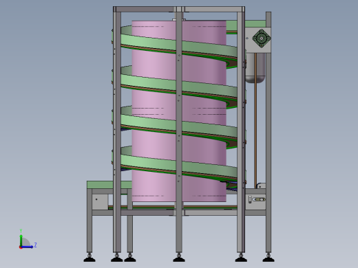 网带螺旋机sw16可编辑左视缩略图