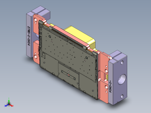电脑外壳铣HINGE缺口治具