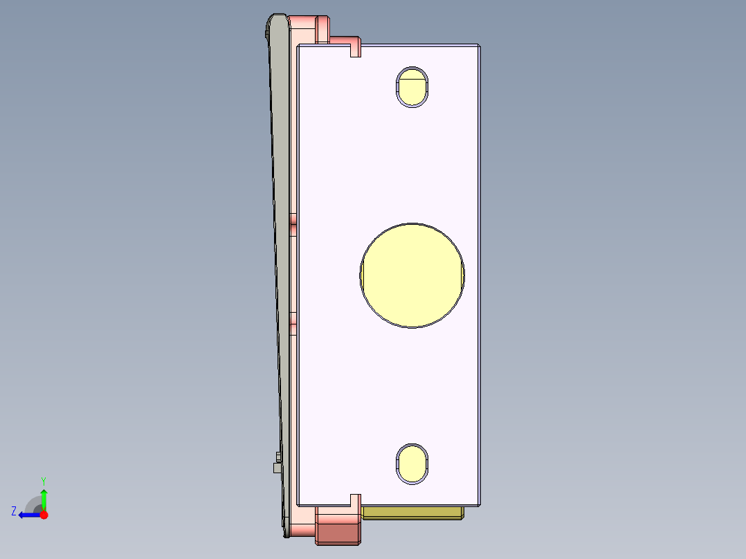 电脑外壳铣HINGE缺口治具右视图