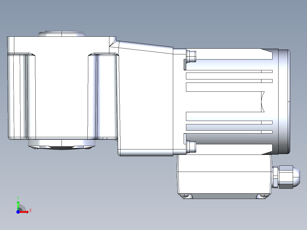 菲尼克斯高速减速电机前视图