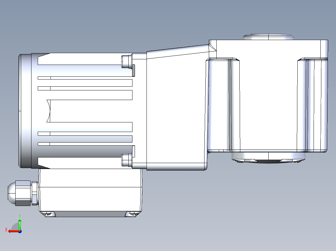 菲尼克斯高速减速电机后视图