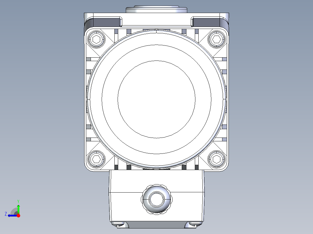 菲尼克斯高速减速电机右视图