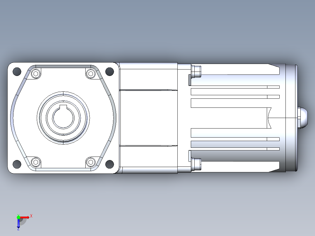 菲尼克斯高速减速电机俯视图
