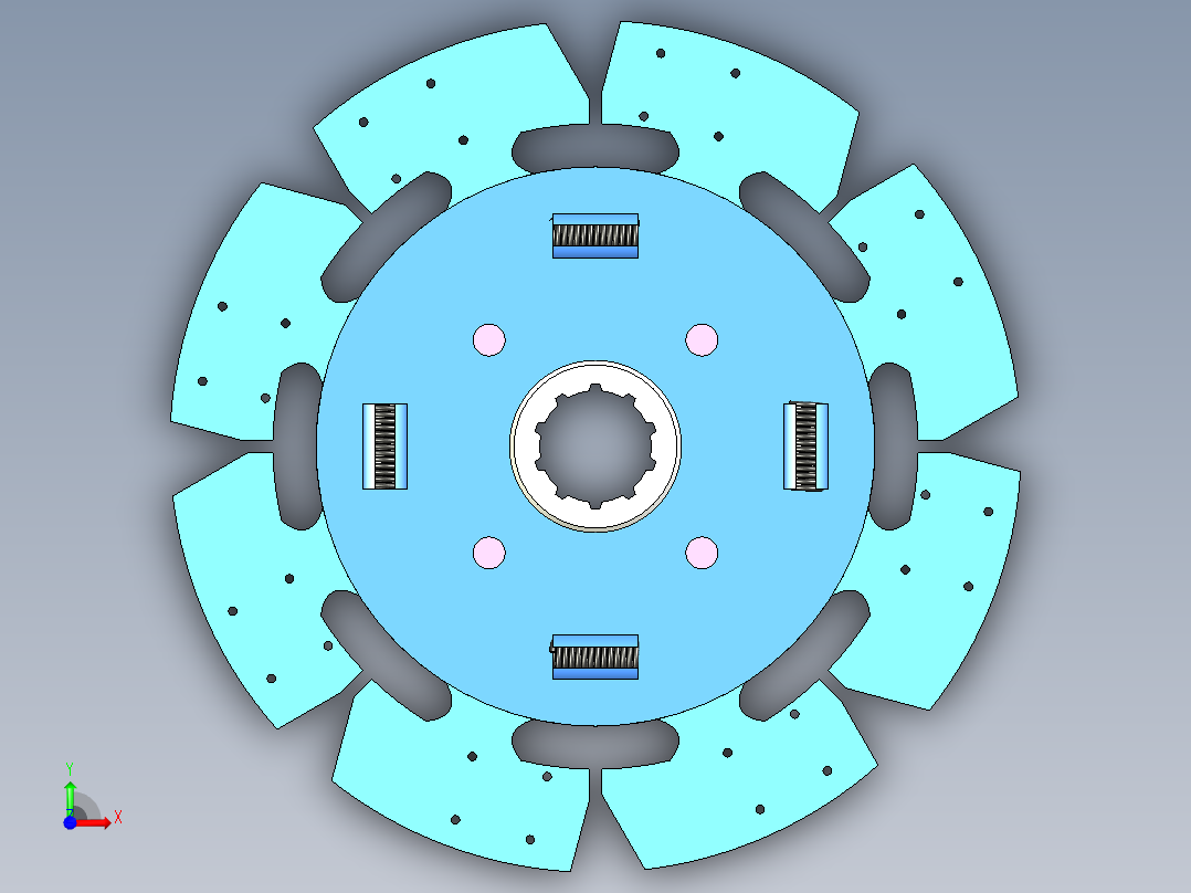 别克君威膜片弹簧离合器前视图
