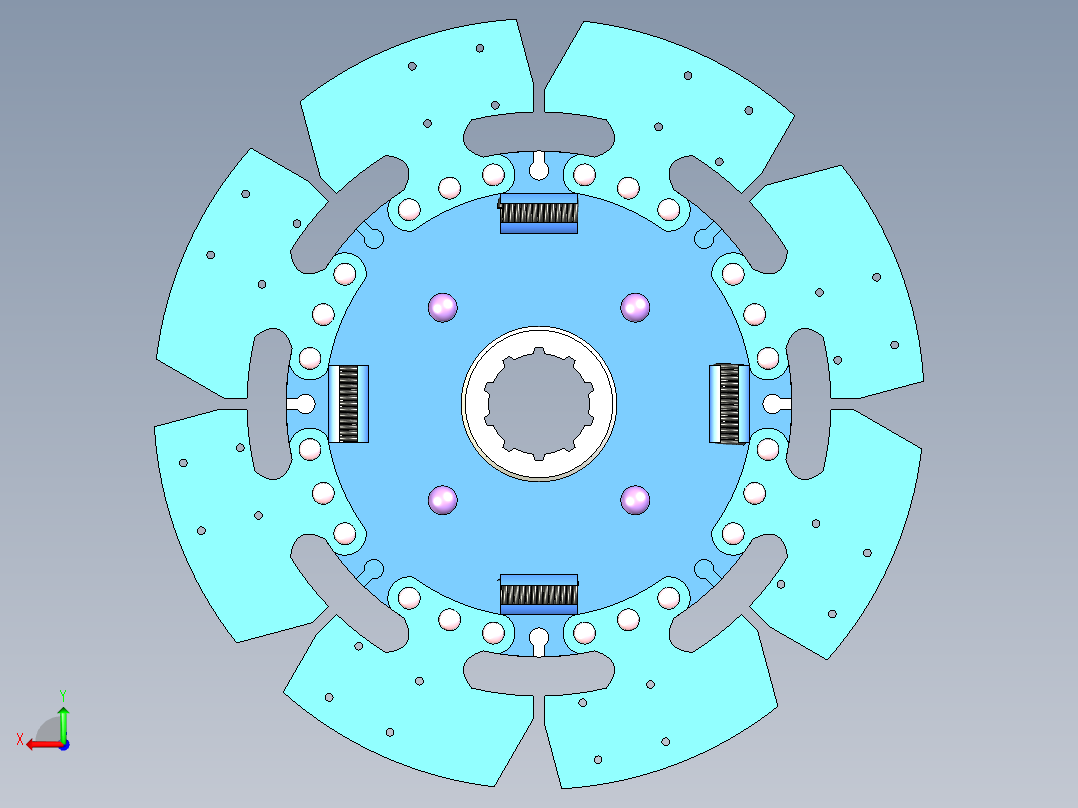 别克君威膜片弹簧离合器后视图