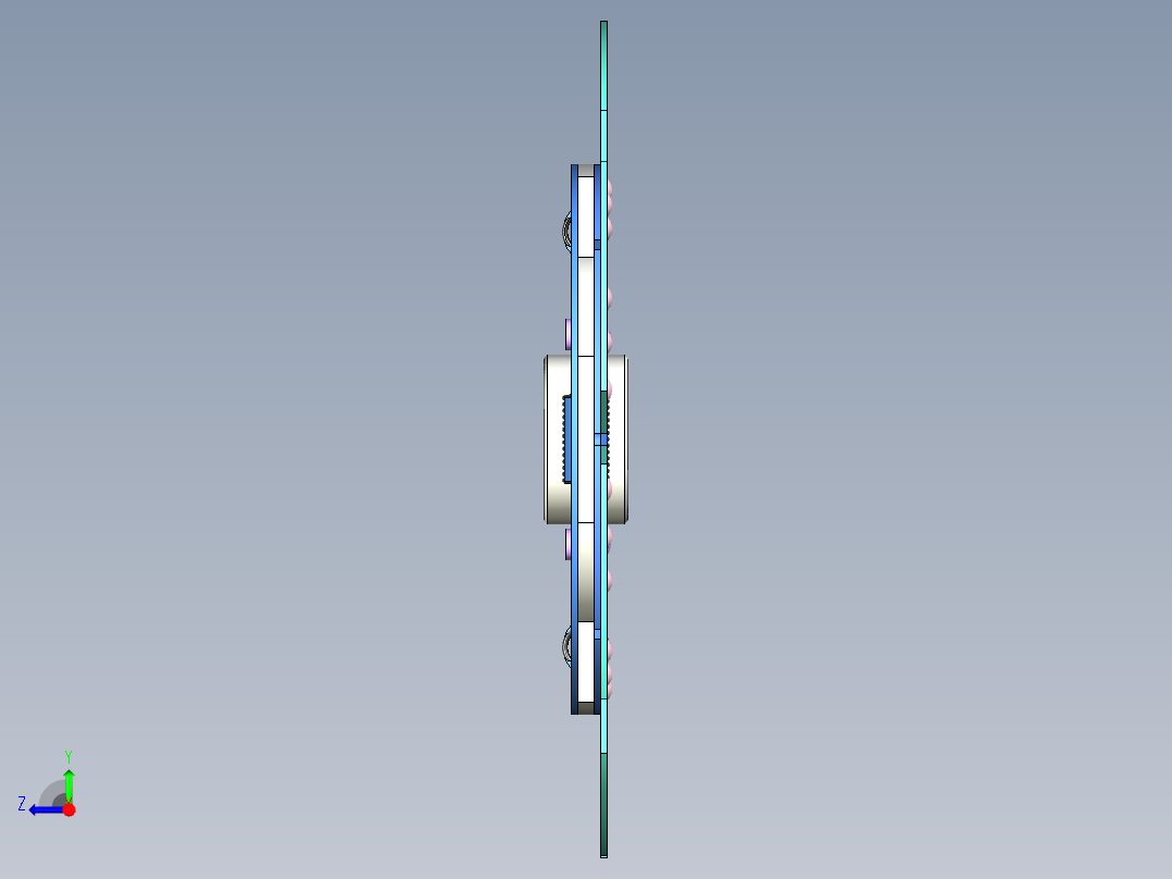别克君威膜片弹簧离合器右视图