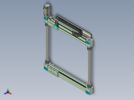 矩阵伺服传动模组三维设计