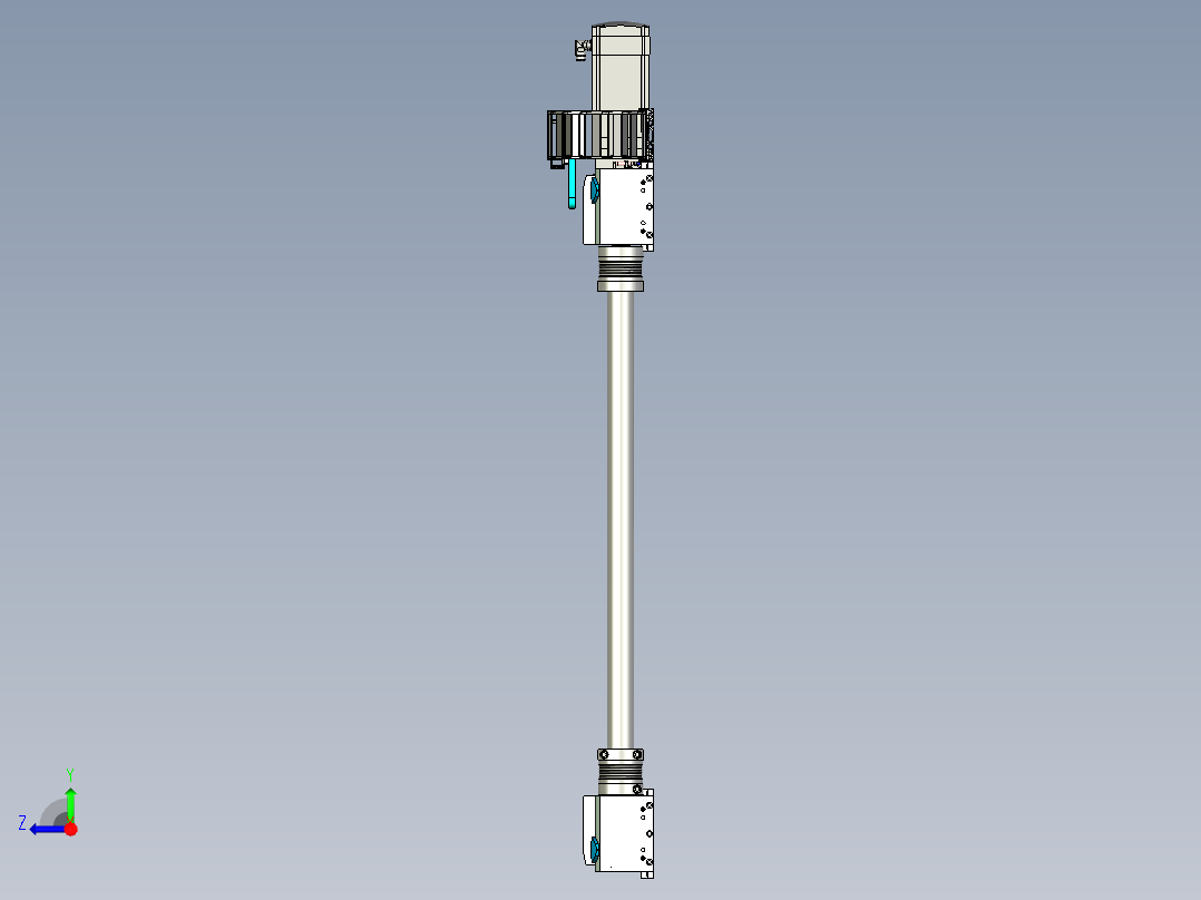 矩阵伺服传动模组三维设计右视图