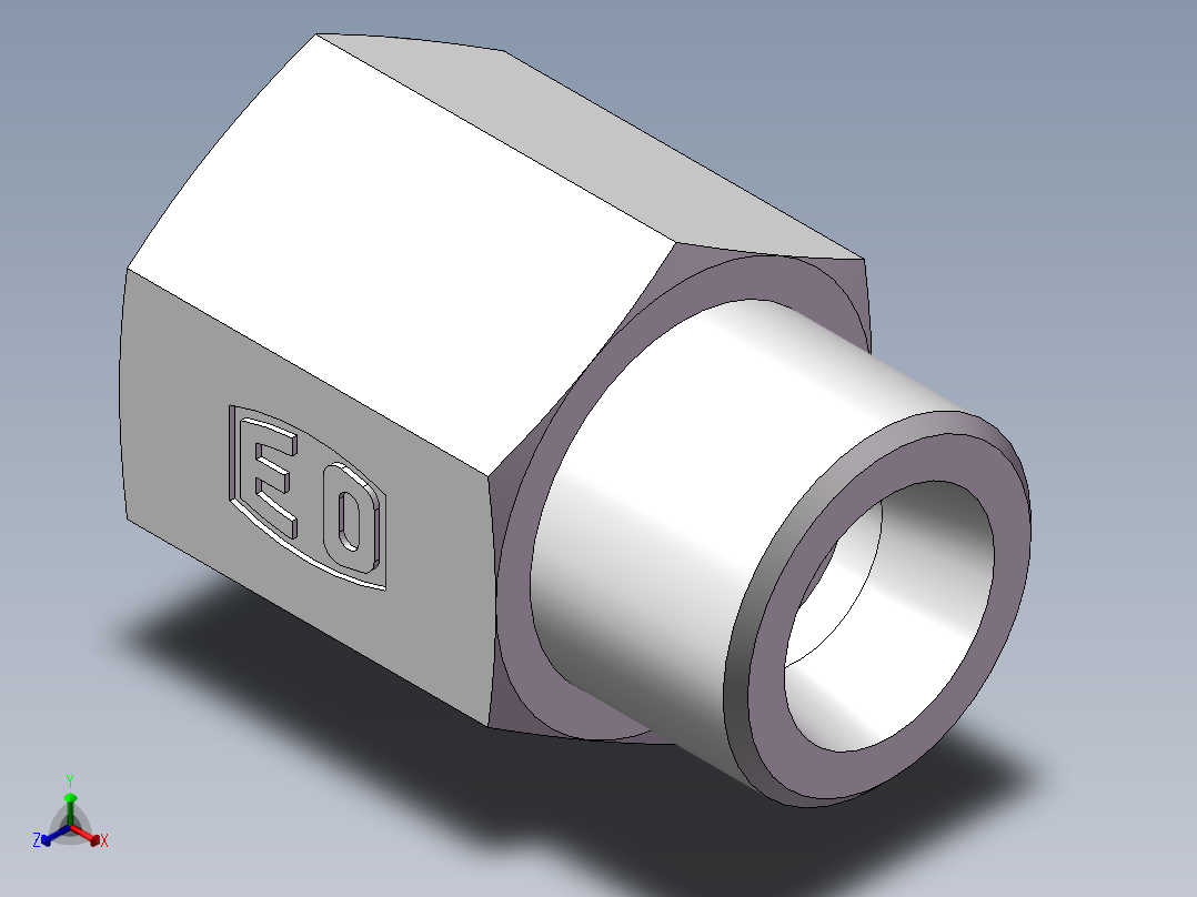 直通内螺纹接头、5DM-18-16主视图