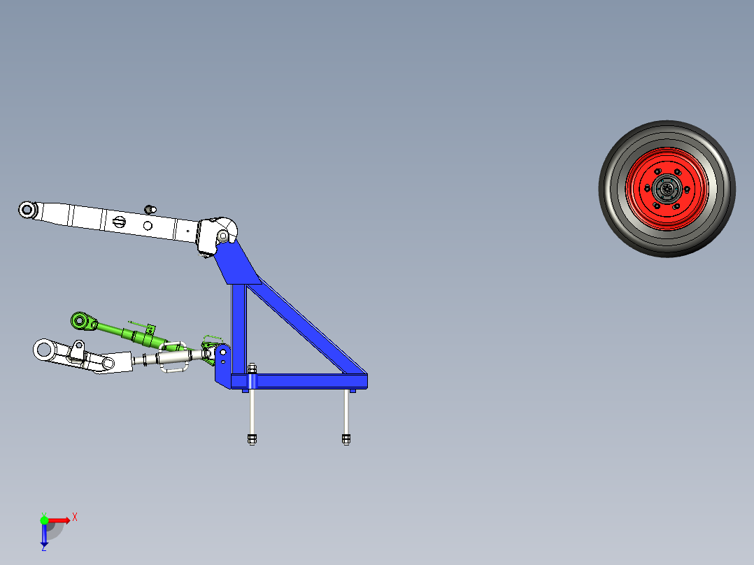 B2004589-木材削片机俯视图