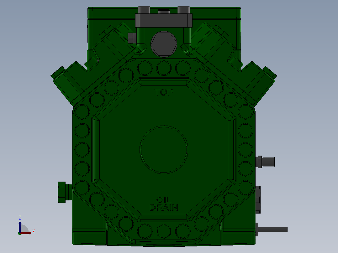压缩机品牌 Bitzer 型号 4PTC_4KTC_STANDARD前视图