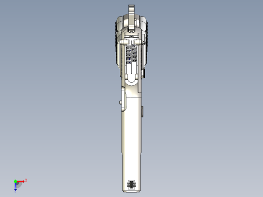 手枪左轮冲锋枪老式狙击步枪设计3D图纸browning-hi-power-1 2 STP俯视缩略图