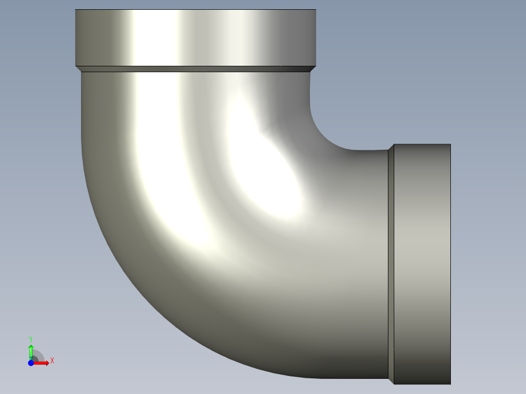螺纹管弯头-90°等径 DN15前视图