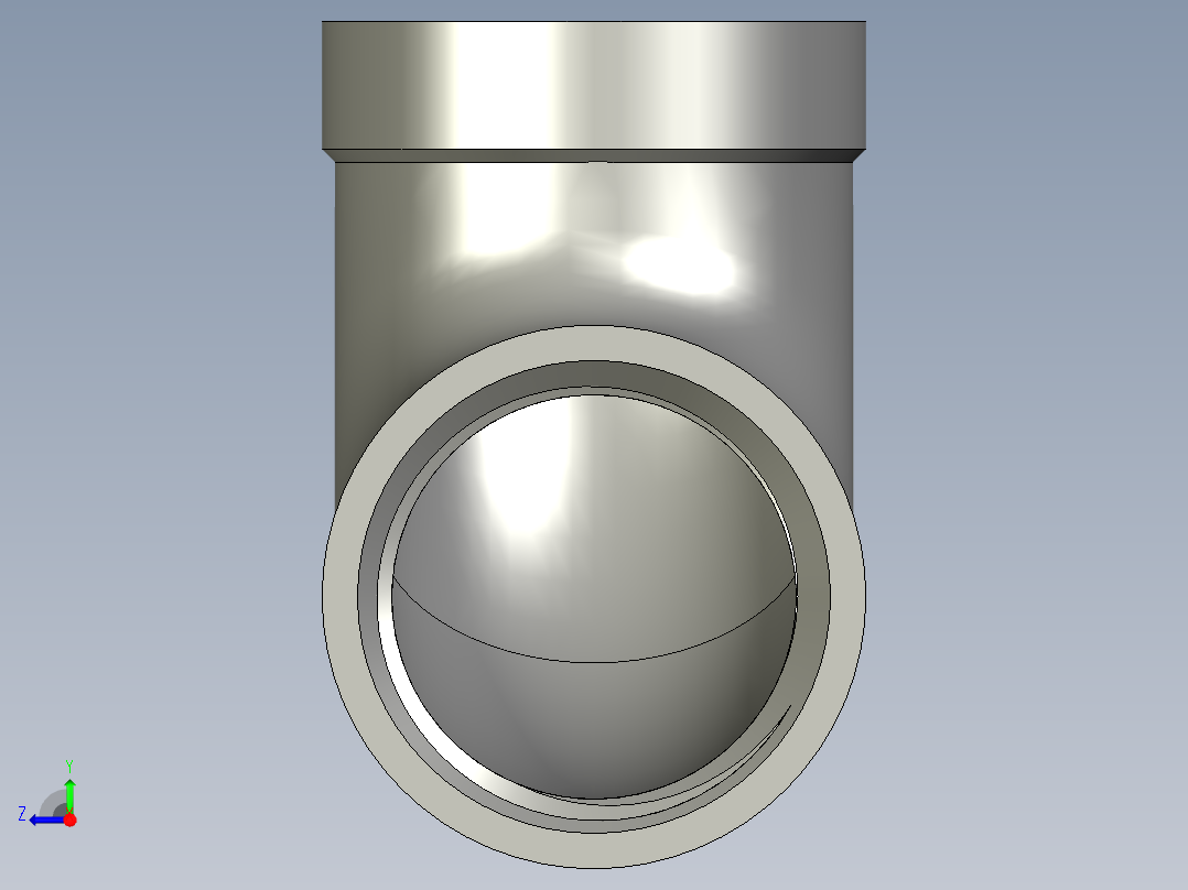 螺纹管弯头-90°等径 DN15右视图