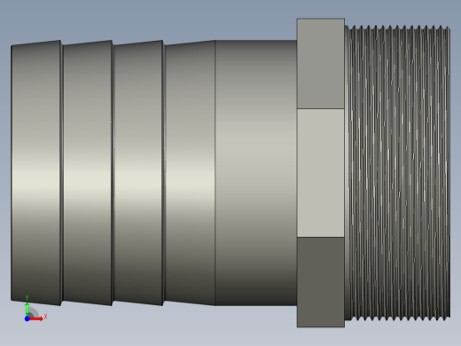 螺纹管水管接头-有边 [DN80X78]前视缩略图
