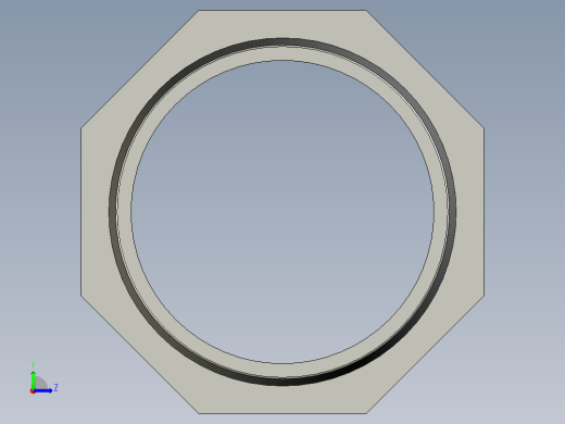 螺纹管水管接头-有边 [DN80X78]左视缩略图