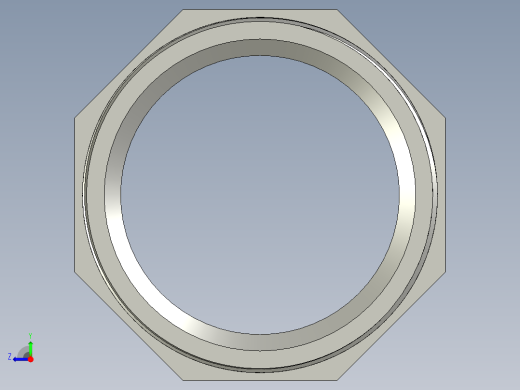 螺纹管水管接头-有边 [DN80X78]右视缩略图