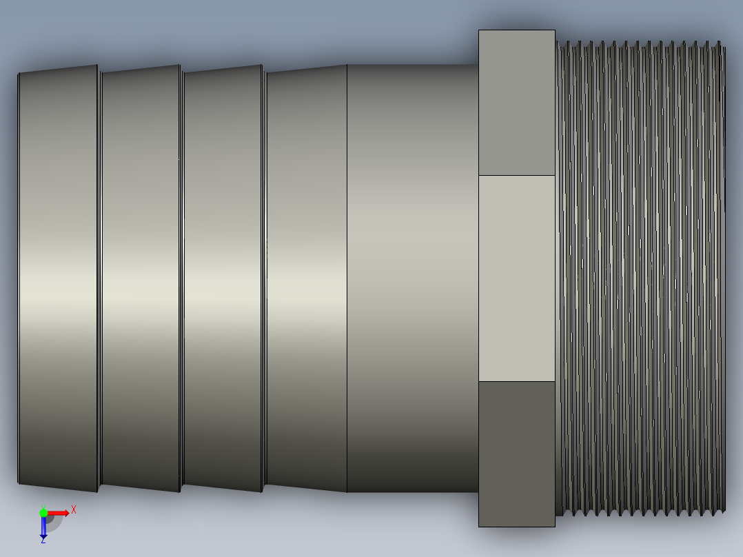 螺纹管水管接头-有边 [DN80X78]俯视图