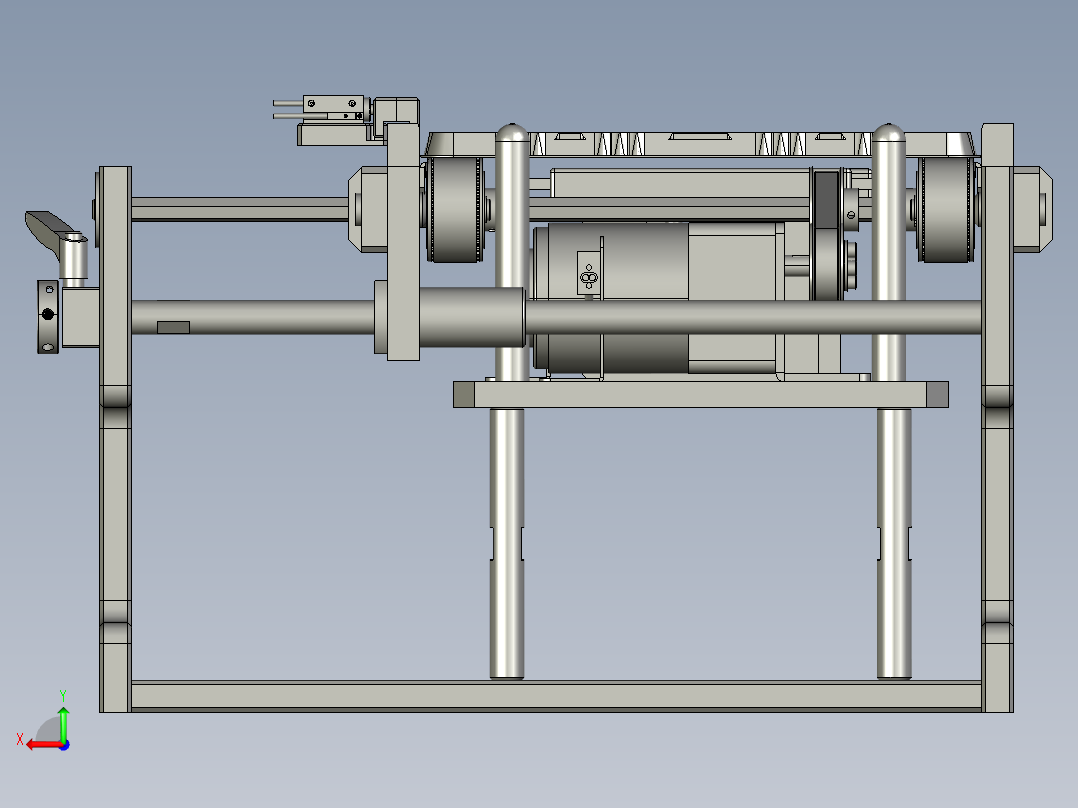 皮带线模组后视图