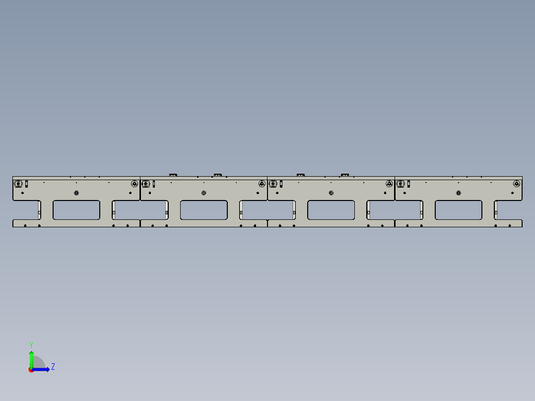 皮带线模组左视图