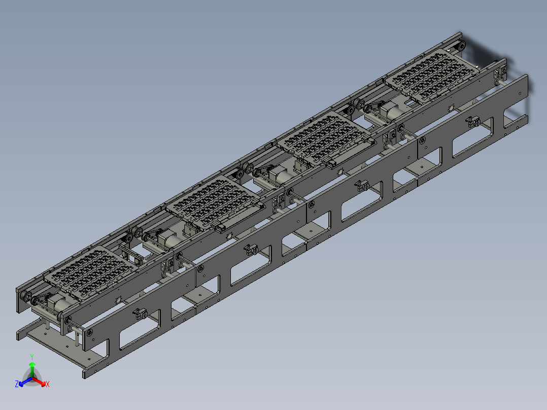 皮带线模组正等轴测图