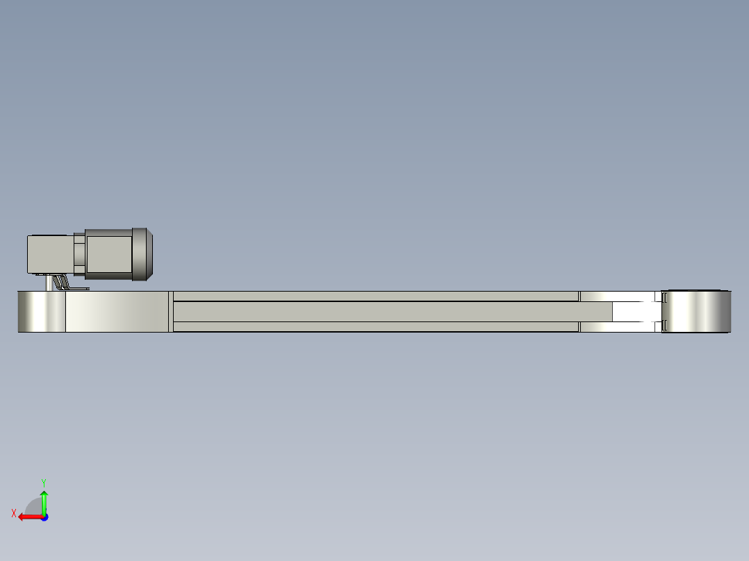 YLU055-001-85mm链板线3D图后视图