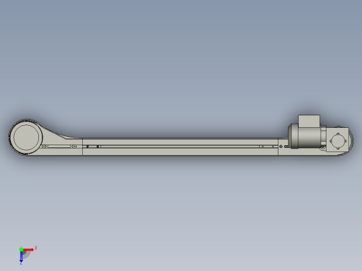 YLU055-001-85mm链板线3D图俯视缩略图