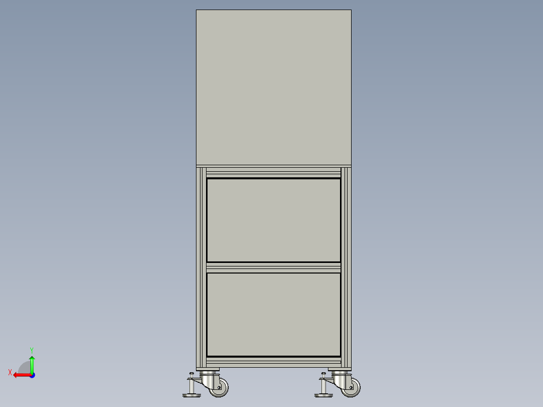 转子运输固定装置后视图