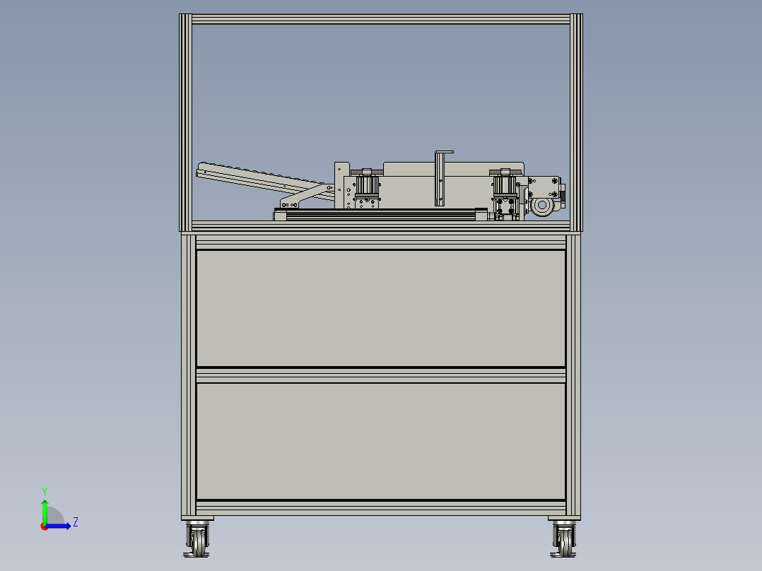 转子运输固定装置左视图