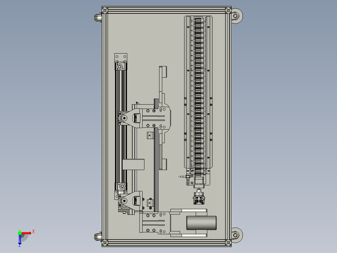 转子运输固定装置俯视图