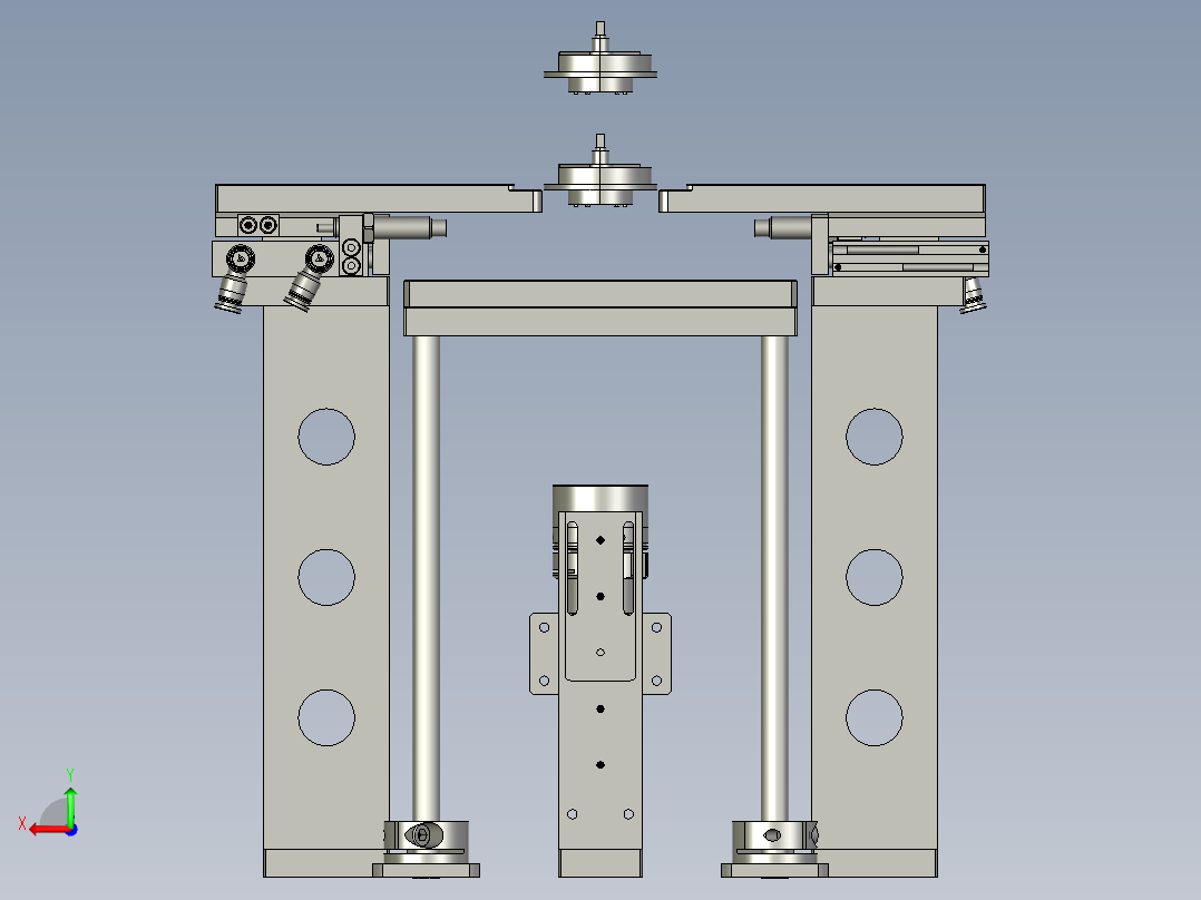 底部检测组件后视图