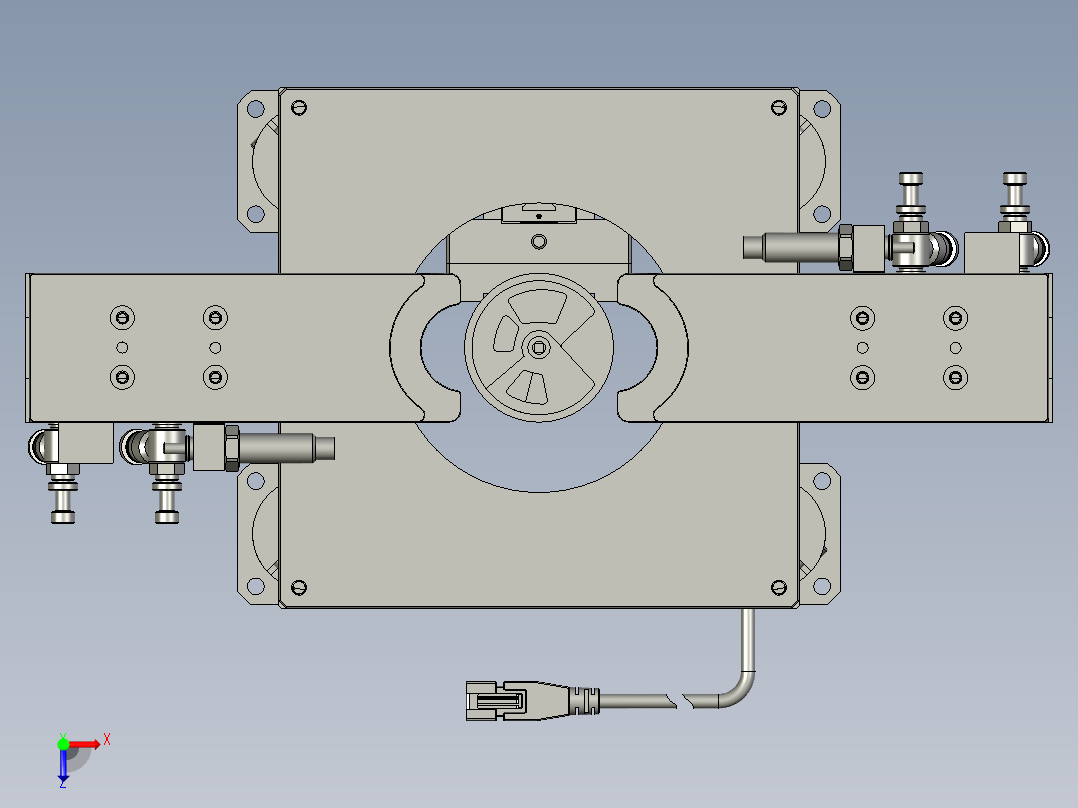 底部检测组件俯视图