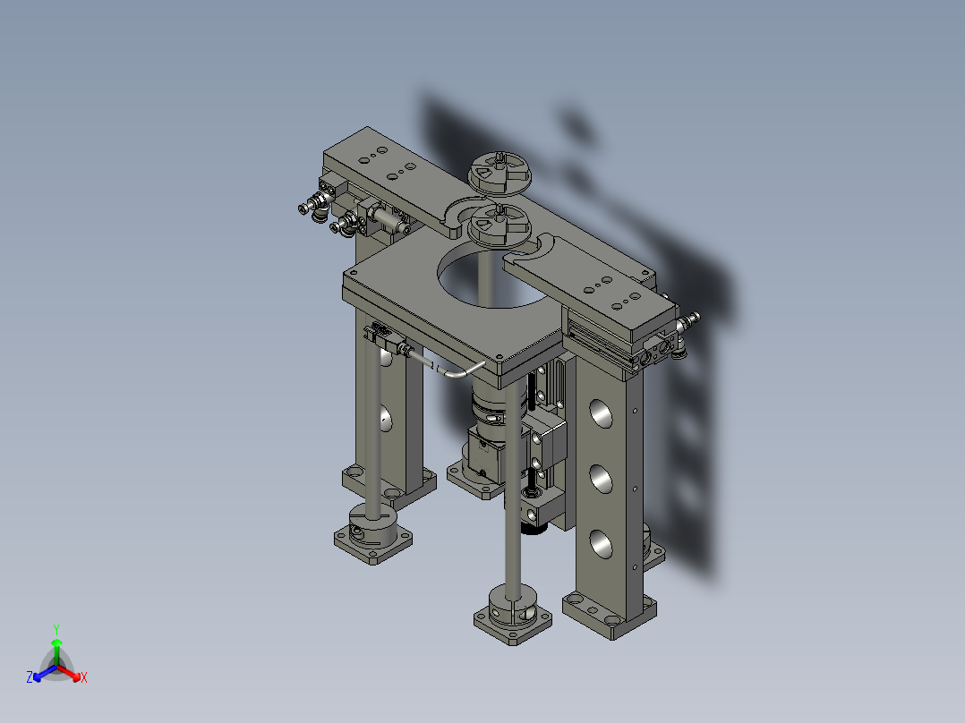 底部检测组件正等轴测图