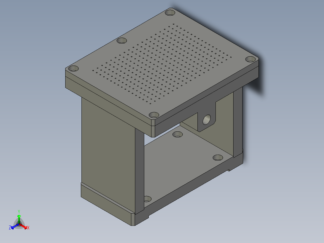 全自动铜膜天线切割检测自动化生产线S2d01-012底膜吸附平台正等轴测图