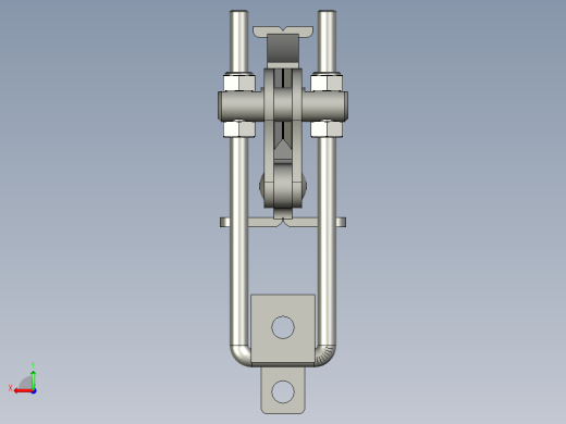 垂直拉紧系列门闩式快速夹钳QC-40334后视缩略图