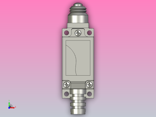 NKX2-01行程开关三维模型202011前视缩略图