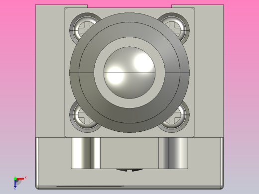 NKX2-01行程开关三维模型202011俯视缩略图