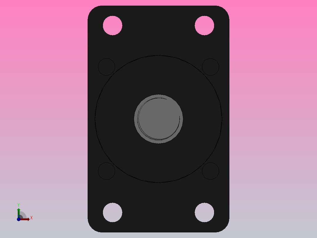 MPTF-3T系列快速型[MPTF-80-200-10-3T-M1-S2-0°]气压增压缸前视图