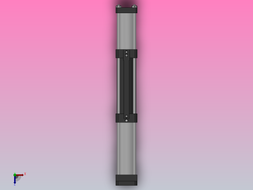 MPTF-3T系列快速型[MPTF-80-200-10-3T-M1-S2-0°]气压增压缸俯视缩略图