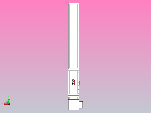 伺服电机集成皮带传动直线执行器TPA-OCB-140-256-L650-RP-P75-N3后视缩略图