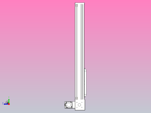 伺服电机集成皮带传动直线执行器TPA-OCB-140-256-L650-RP-P75-N3右视缩略图