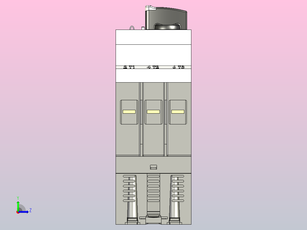 手动电机保护器Weg MPW65左视图