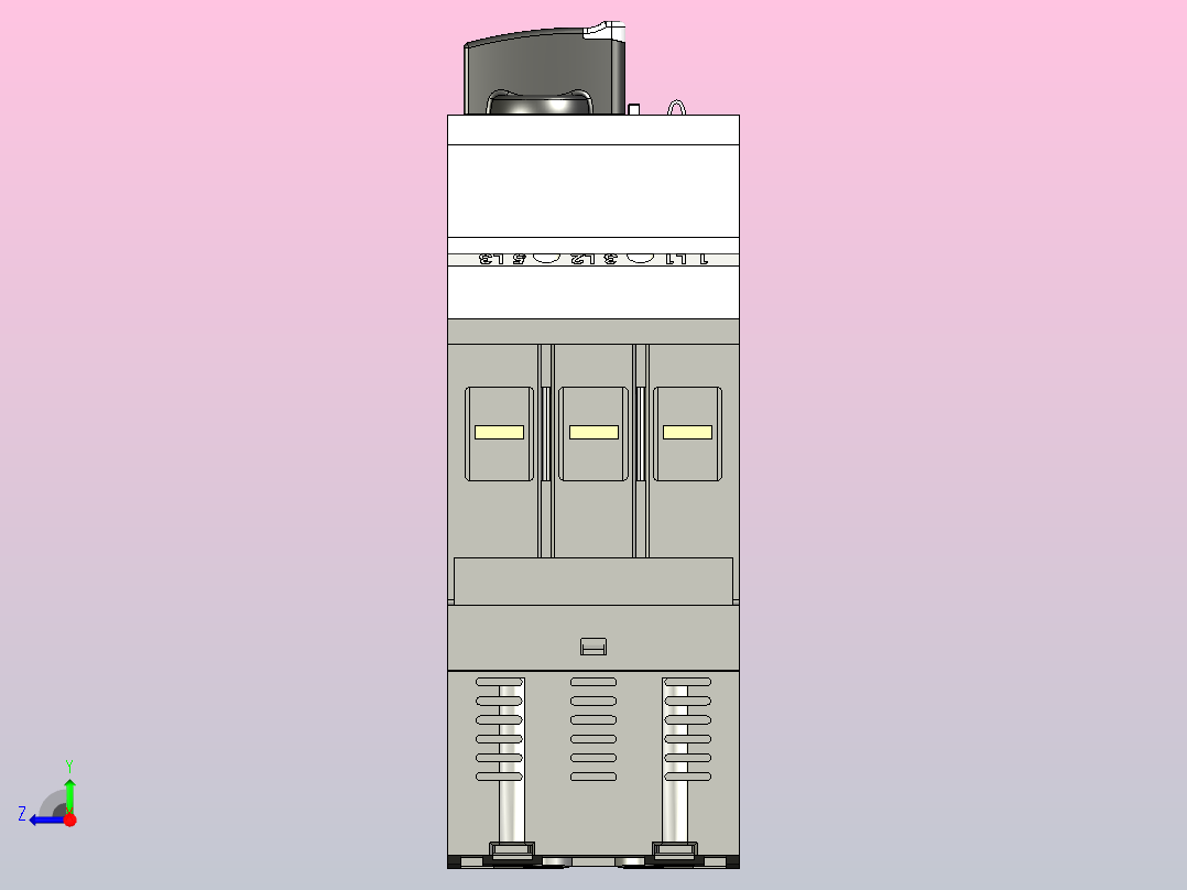 手动电机保护器Weg MPW65右视图
